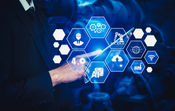 istock Industry 4.0 technology concept - Smart factory for fourth industrial revolution 1289448657