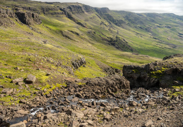 istock Majestic volcanic landscape covered with moss in Iceland highlands 1289449143
