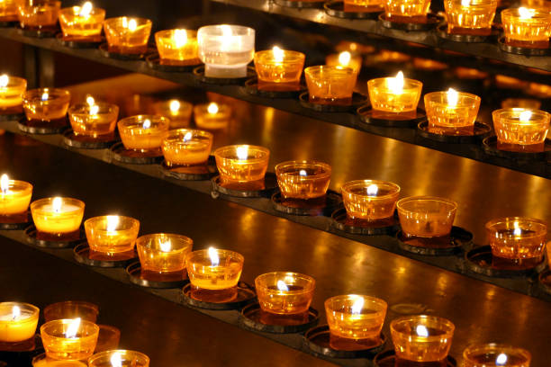 istock Candles at church 1289461346
