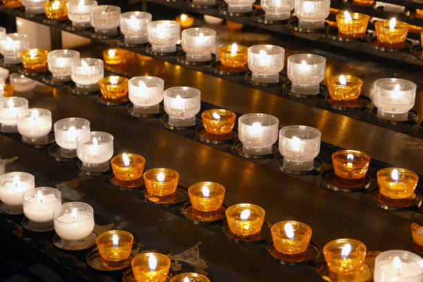 istock Candles at church 1289461423