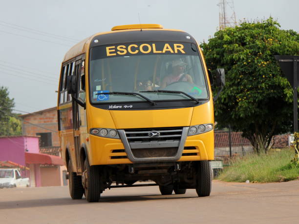 브라질 스쿨 버스 - school bus education transportation school 뉴스 사진 이미지