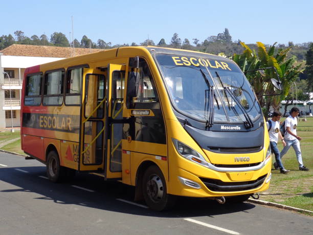 brazylijski autobus szkolny - school bus education transportation school zdjęcia i obrazy z banku zdjęć