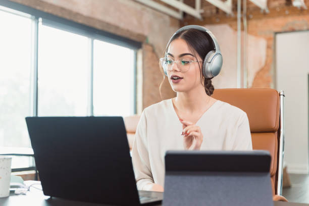 istock Busy businesswoman at work 1289476790