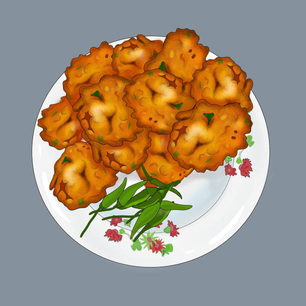 kornbakwan - frittiertes gebäck stock-grafiken, -clipart, -cartoons und -symbole