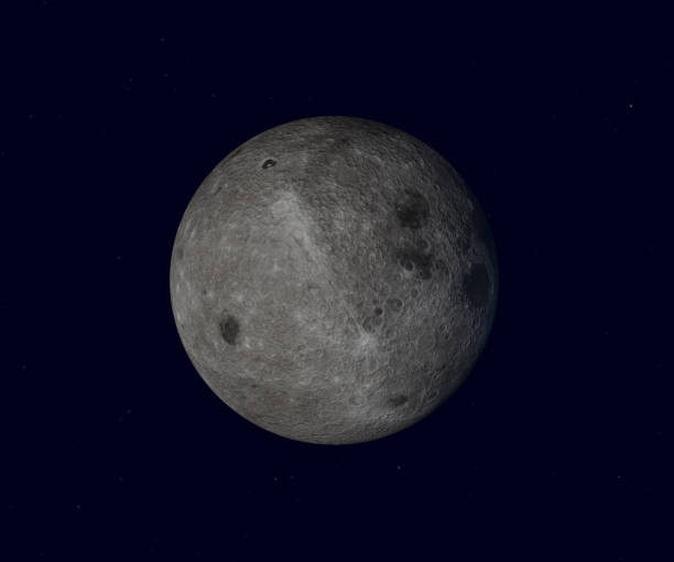 istock The reverse side of the moon. Full moon on dark night sky background, with craters and surface details visible, map provided by nasa. 3d illustration 1289494254