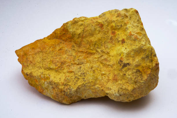 Uranium rock Fragment of uranium or yellow cake uranium stock pictures, royalty-free photos & images