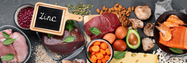 istock Healthy sources of zinc. 1289501029