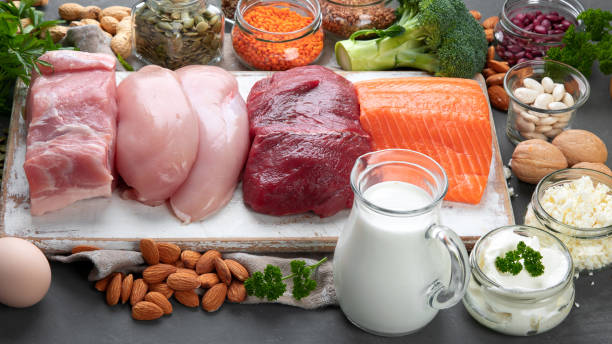 istock Best products high in protein. 1289501035