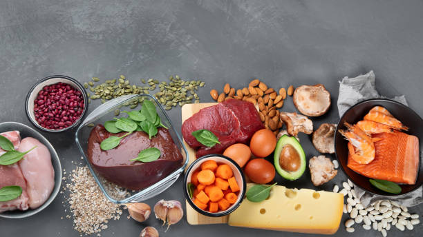 istock Healthy sources of zinc. 1289501040