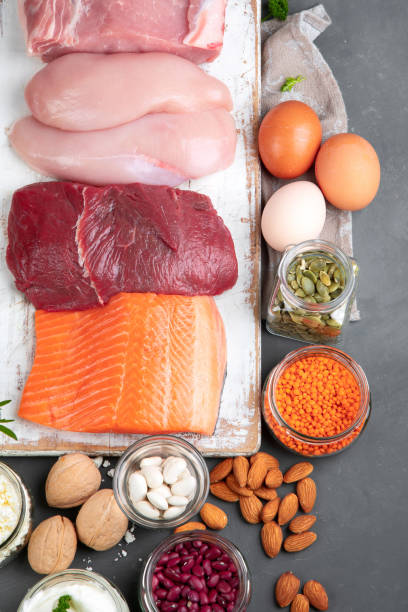 istock Best products high in protein. 1289501047