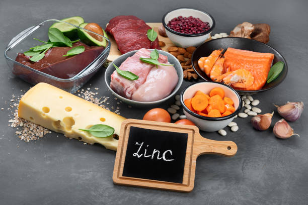 istock Healthy sources of zinc. 1289501057