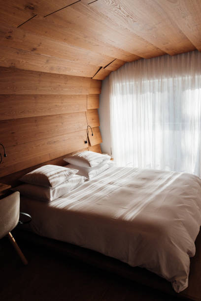 istock Luxurious Wooden Hotel Room 1289503584