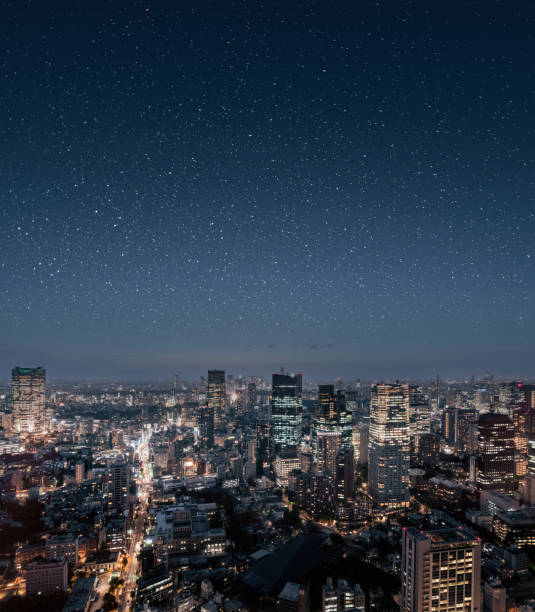 istock Cityscape of Tokyo at night 1289511559