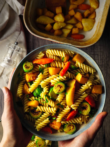 istock Healthy Vegan Christmas side pasta bowl 1289512858