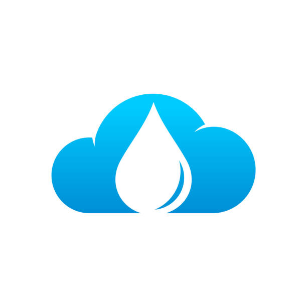 ilustraciones, imágenes clip art, dibujos animados e iconos de stock de vector de plantilla de diseños de logotipos de agua y nube - above the cloud sea