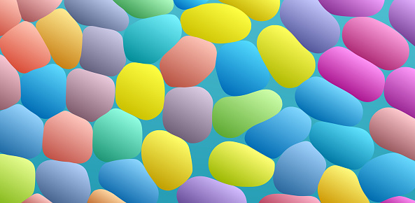 Fun Background Design Template With Color Forms Modern Pattern 3d ...