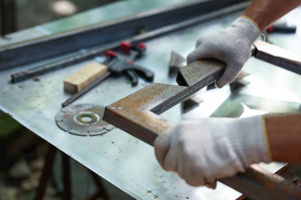 istock metal works in the workshop close up. 1289515048
