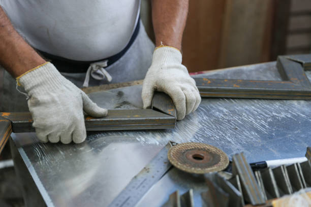 istock metal works in the workshop close up. 1289515084