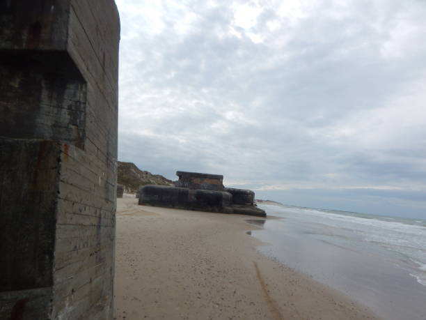 istock Old bunkers on the danish west coast near Hanstholm 1289527865