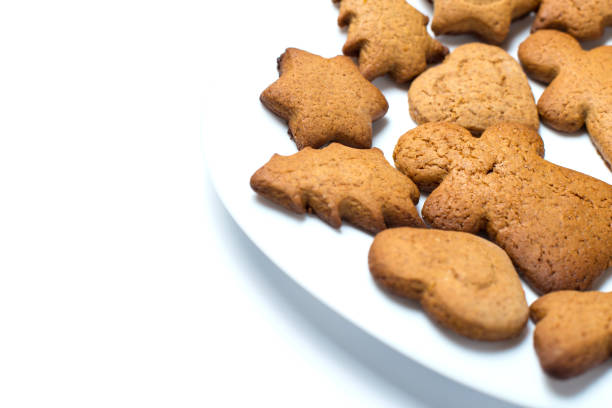 istock Gingerbread with copyspace. Christmas cookies close up 1289531473