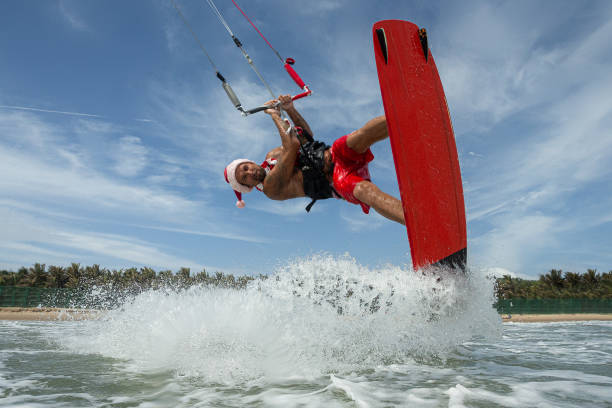 istock Santa Claus - Kiteboard Rider 1289534039