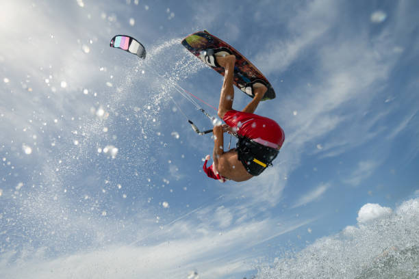 istock Santa Claus - Kiteboard Rider 1289537648