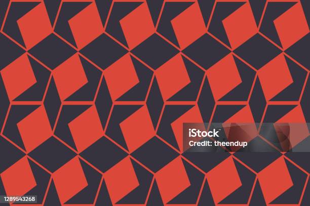 Rhomboidal Seamless Abstract Background Pattern Made With Rhomboidal Geometric ...