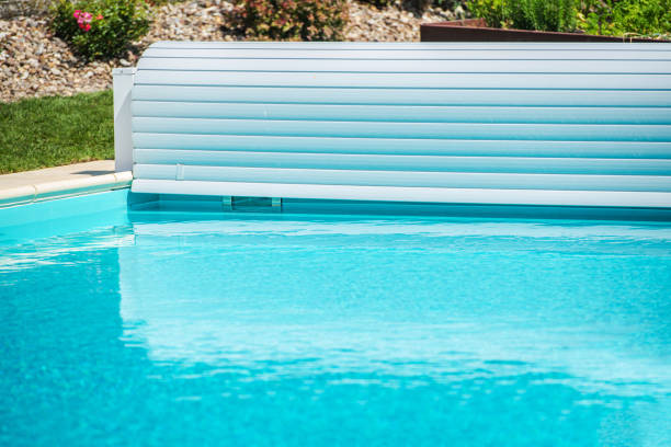 istock Plastic Solar Swimming Pool Cover For Outdoor Use 1289543516