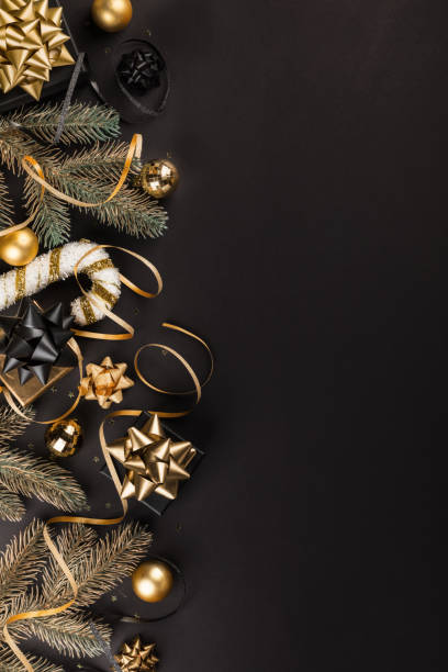 istock Christmas Flat Lay Background.New Year composition.T 1289548033