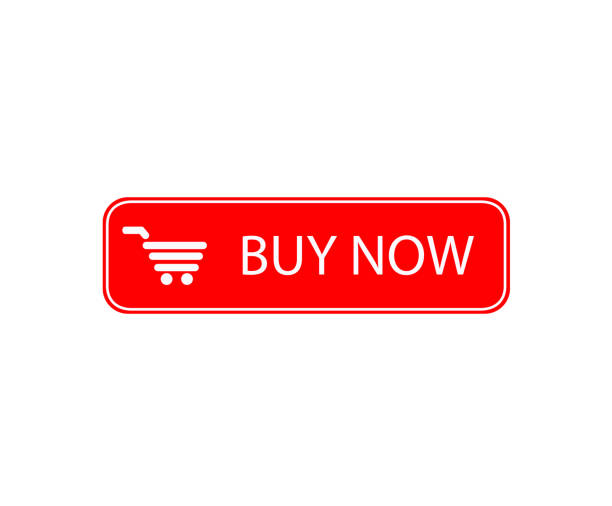 купить сейчас красную кнопку с текстом и тележкой в среднем и белом фоне для интернета. - information sign shopping cart web address sign stock illustrations