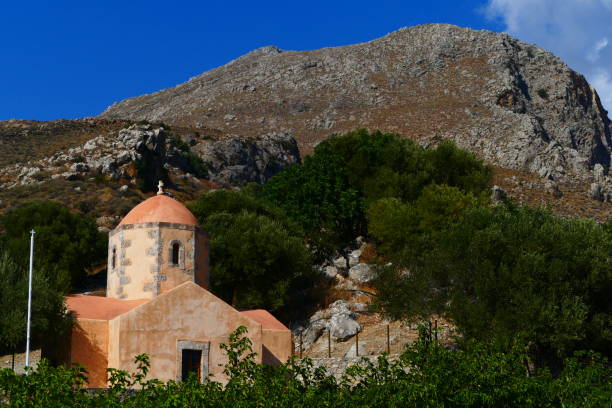 istock Church, Preveli region 1289559989