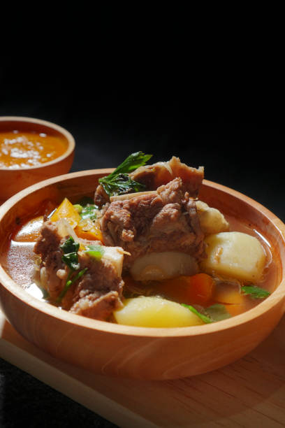istock rib bone soup in a wooden bowl 1289562914