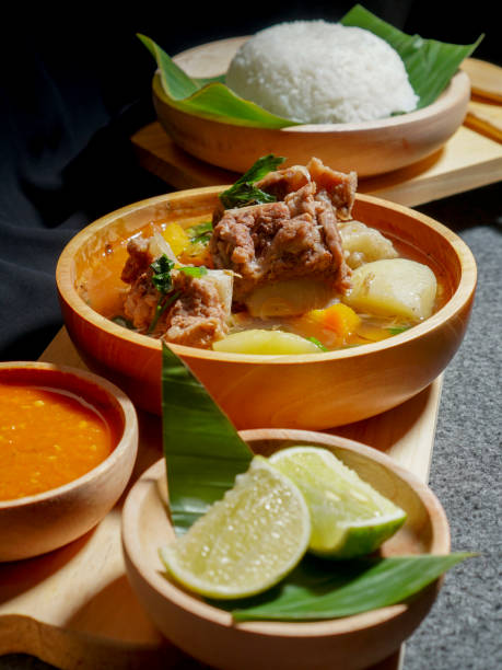 istock rib bone soup in a wooden bowl 1289563066