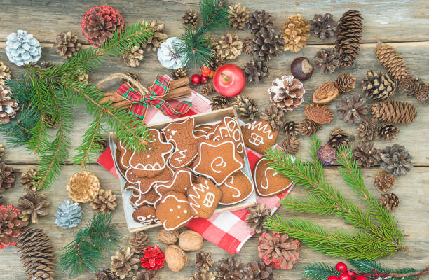 istock Christmas holiday greeting card. 1289565359