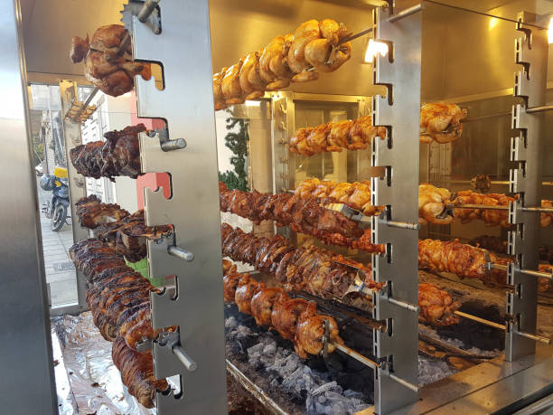 istock spit chickens barbeque meat cooking  traditional ethic greece 1289568182