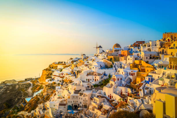 istock Oia village at night, Santorini 1289575797