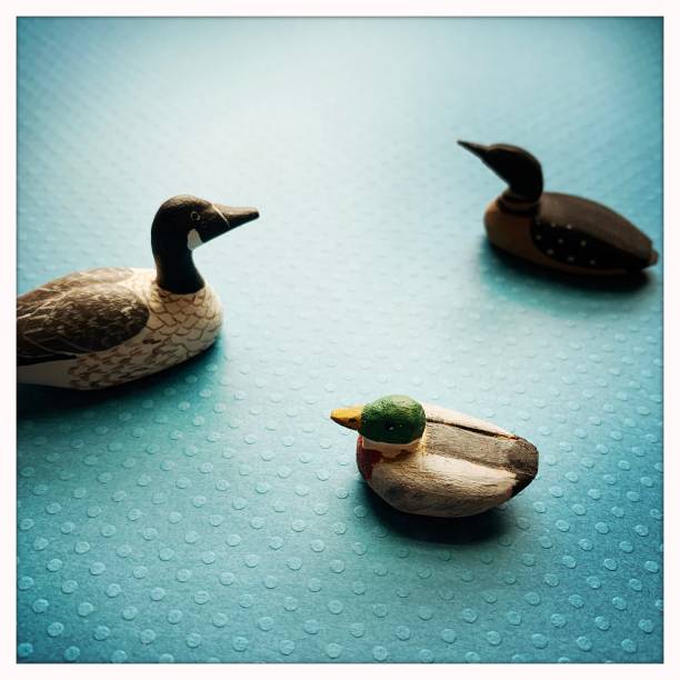 istock Vintage Miniature Carved Ducks 1289578382
