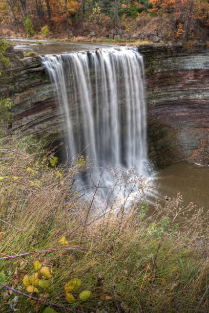 istock Vertical of Ball's Falls in Ontario, Canada in fall 1289579207
