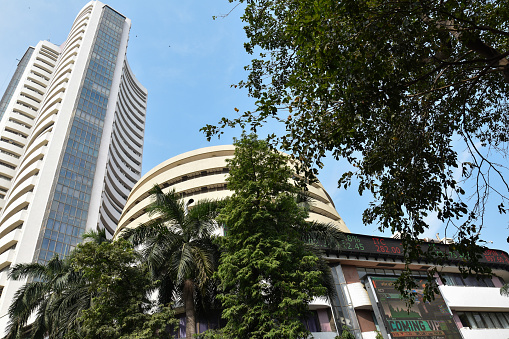 Mumbai, India - December 4, 2018: The BSE (formerly Bombay Stock Exchange) is Asia's oldest stock exchange.