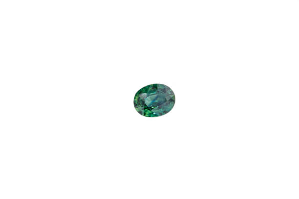 istock macro stone Sapphire mineral on a white background 1289585327