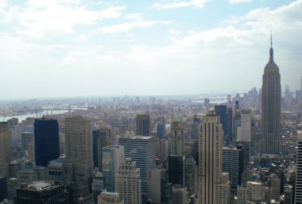 istock Aerial view on New York City. 1289586875