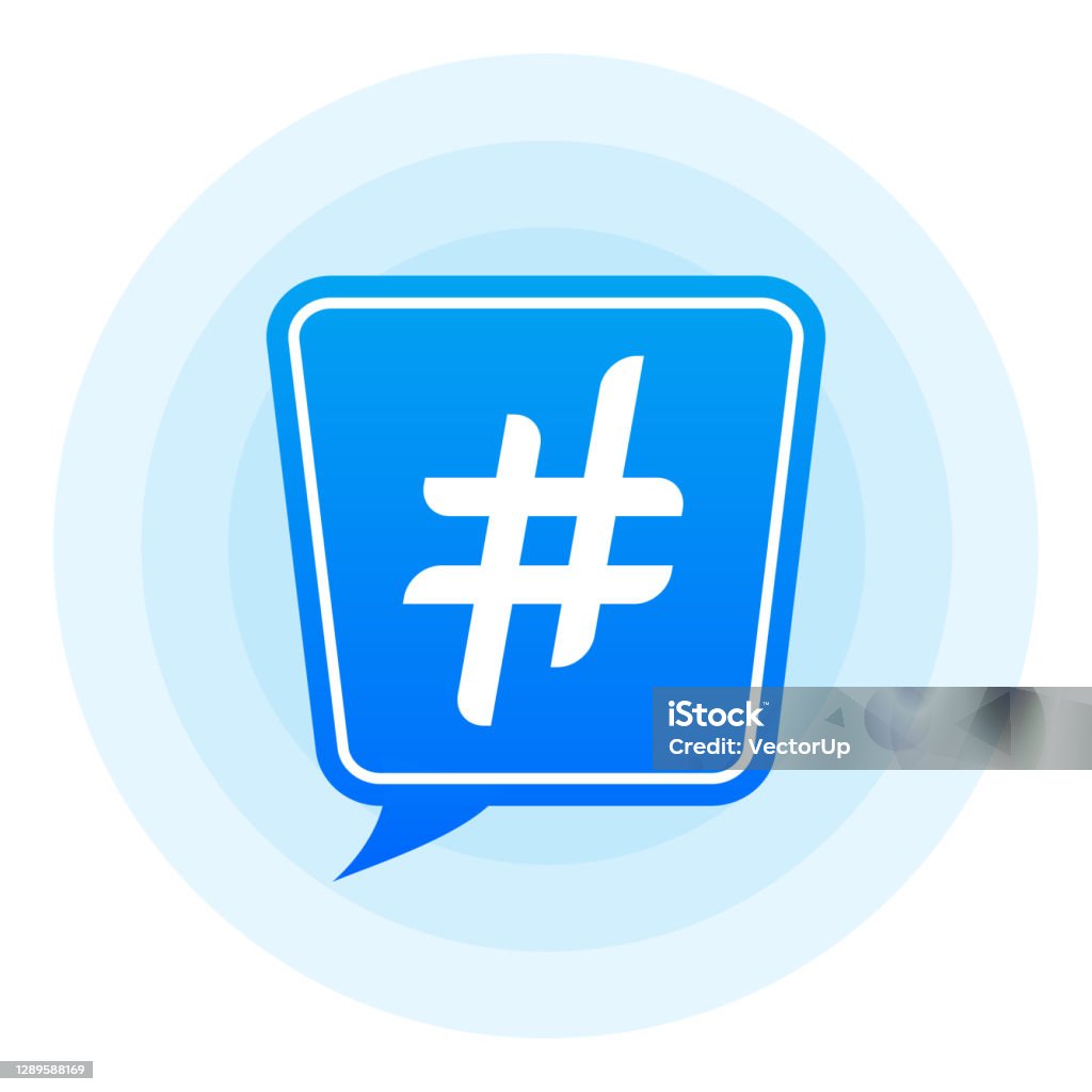 Tag Hash Line Hash Tag Lable White Background Vector Illustration Stock Illustration ...
