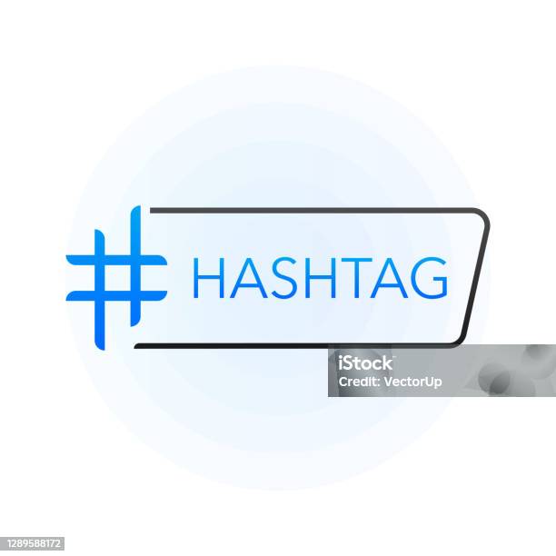 Tag Hash Line Hash Tag Lable On White Background Vector Illustration Stock ...