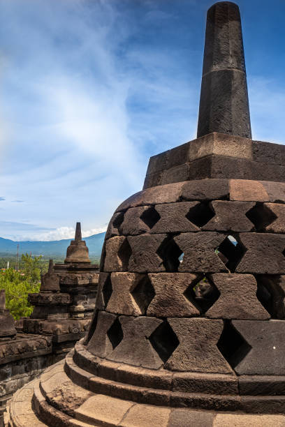 istock Close up of a sculpture in Borobudur, Java, Indonesia 1289589008