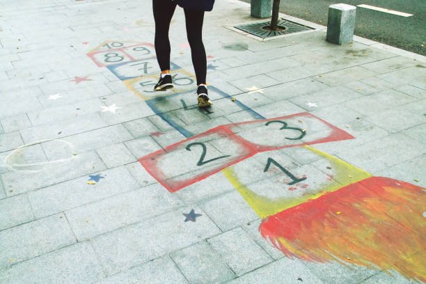 Bucharest, Romania; 07 08 2018. Painted game very colorful and shaped like a rocket.