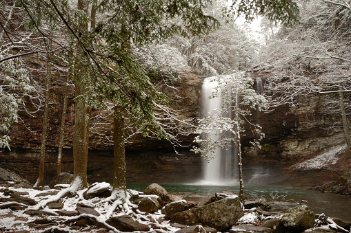 A waterfall in Cloudland Canyon