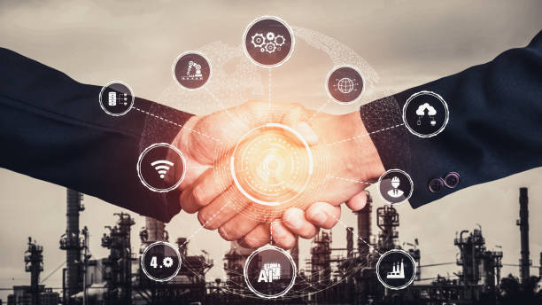 istock Industry 4.0 technology concept - Smart factory for fourth industrial revolution 1289614030