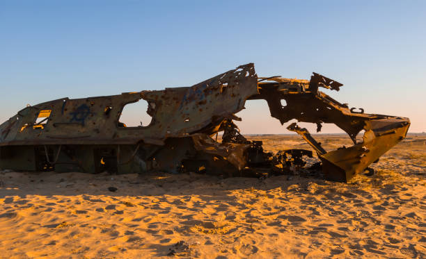 istock old damaged ATC  in the sandy desert 1289616411