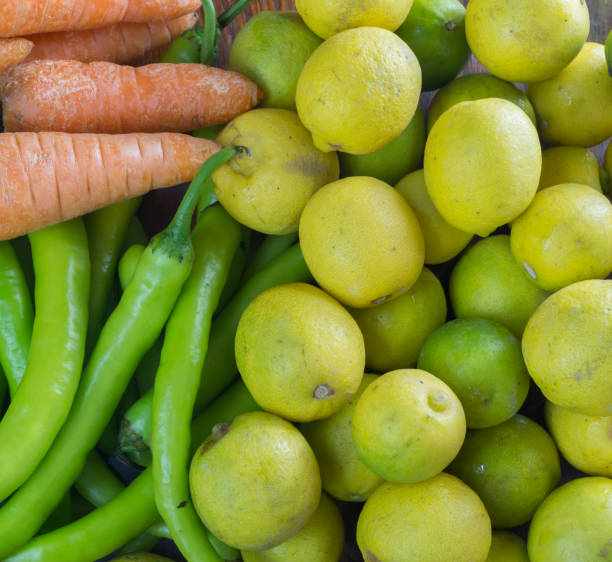 istock Mix of vegetables (carrots - pepper - lemon) 1289622571