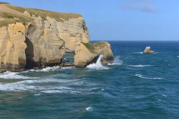 Photo of Tunnel Beach near Dunedin NZ